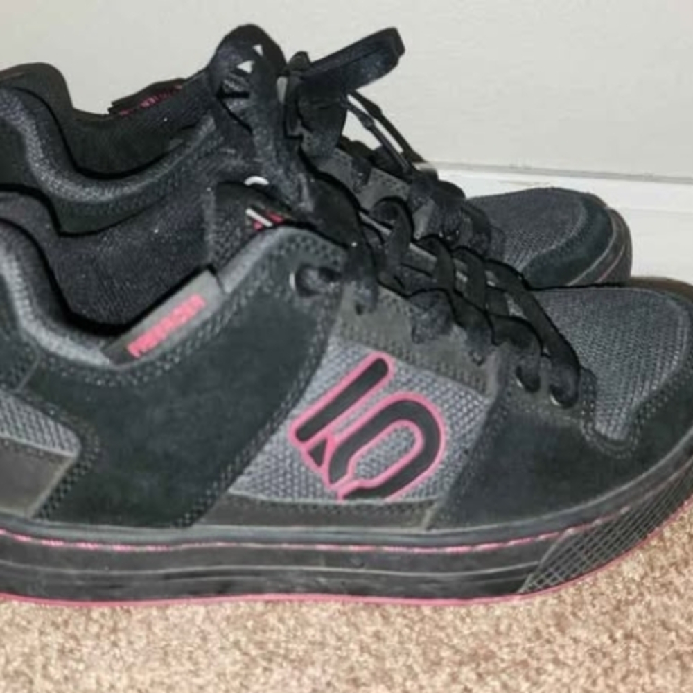 Black and Pink Athletic Shoes